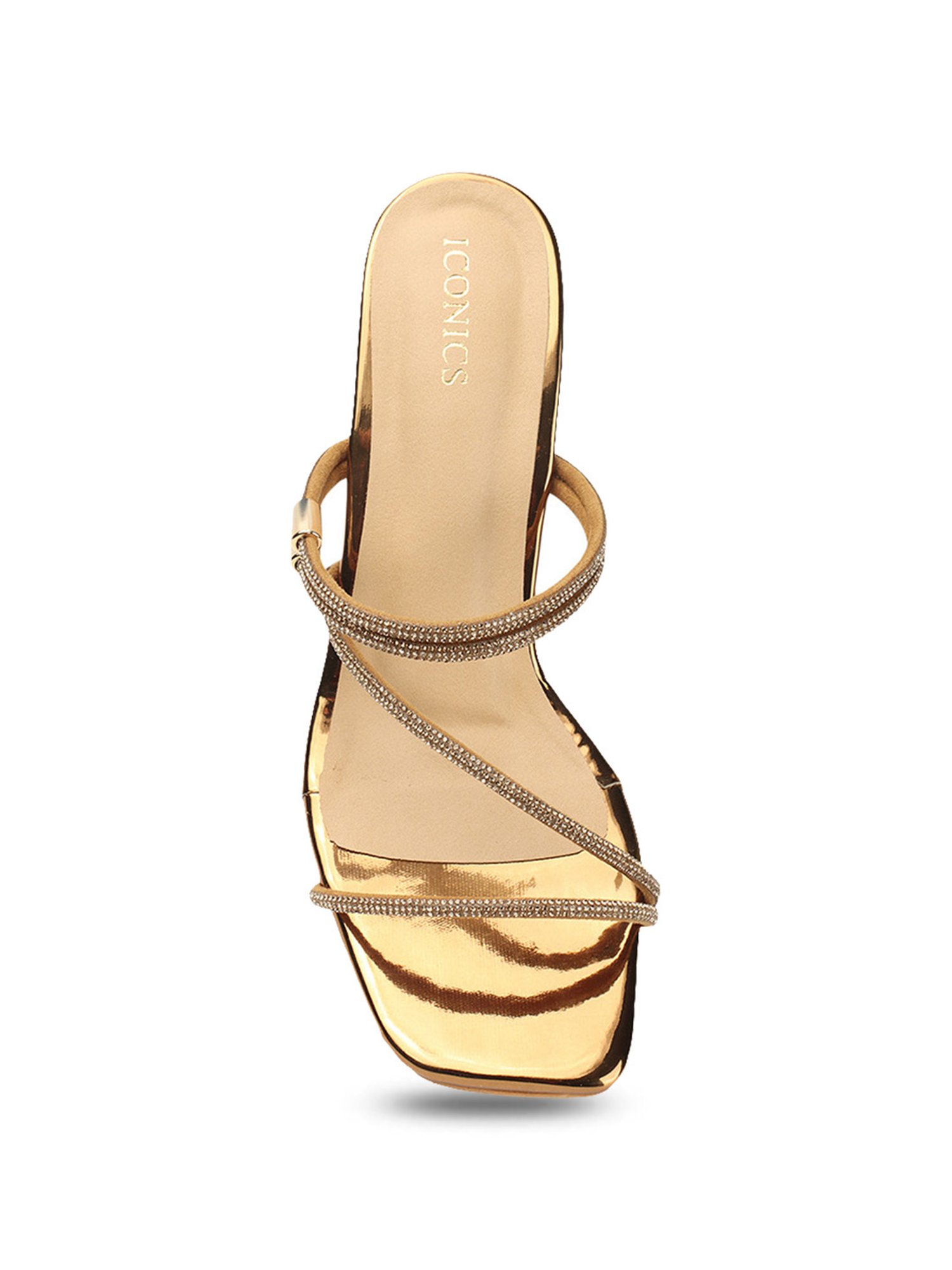 Iconics Women's Antique Gold Casual Sandals