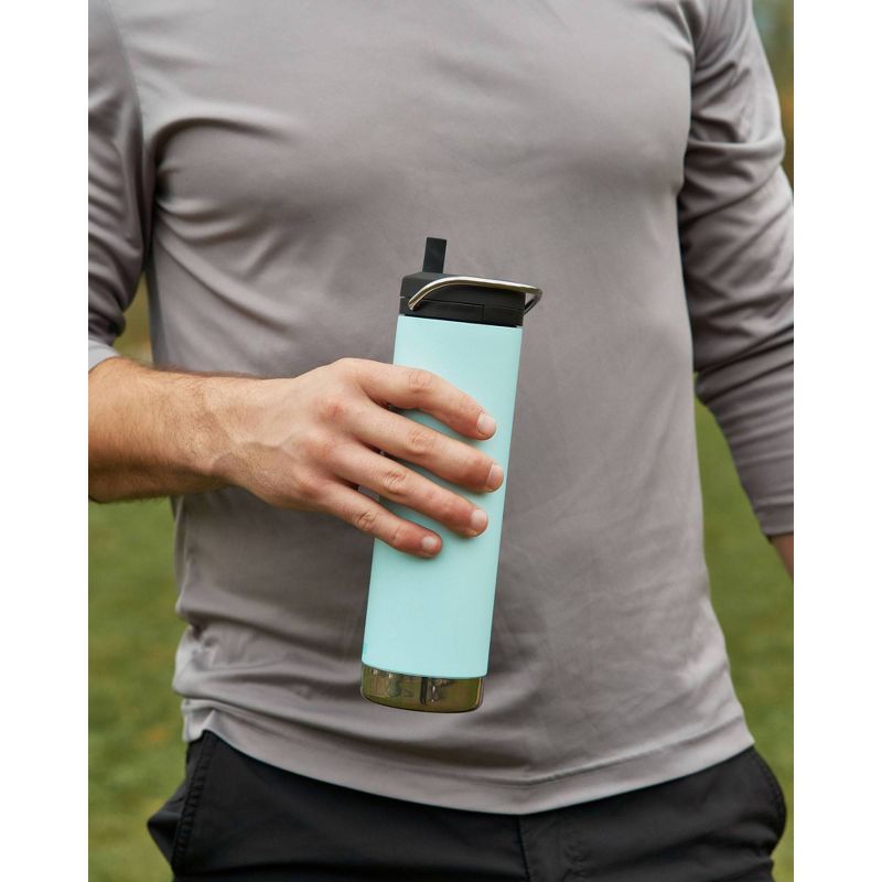 Klean Kanteen TKWide Stainless Steel Twist Open Straw Cap - Black