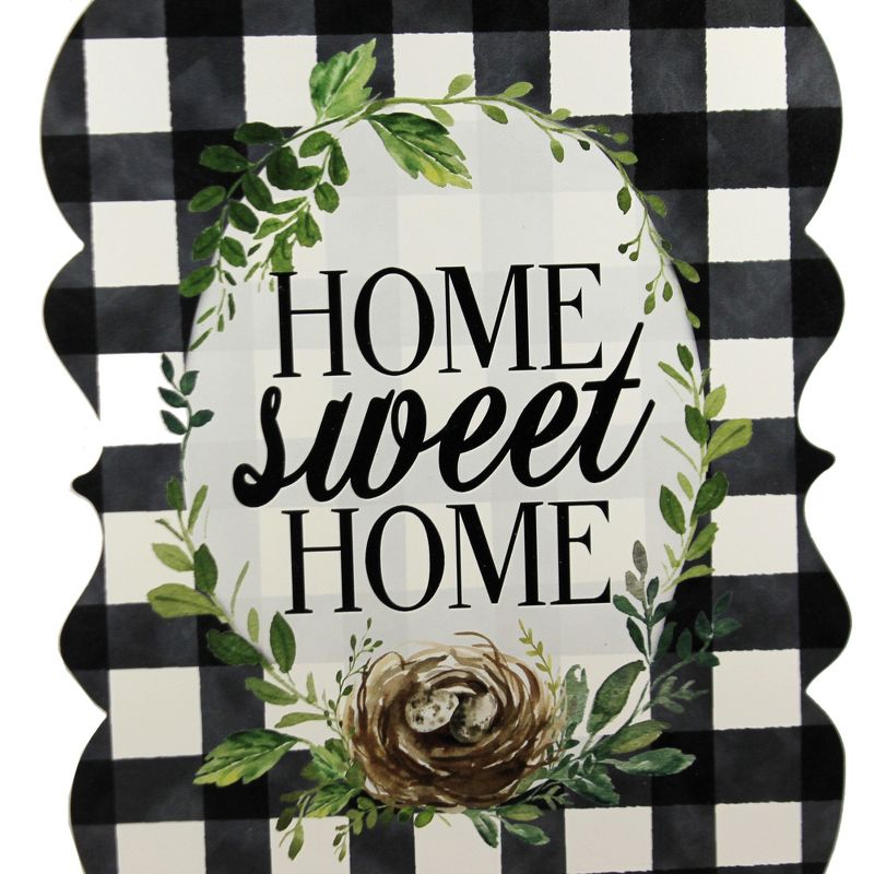 Home & Garden 16.75" Gingham Home Hand Around Indoor Outdoor Custom Decor  -  Decorative Door Danglers