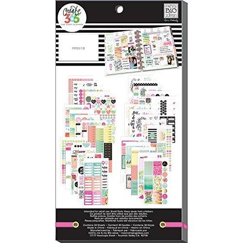 me & my BIG ideas  PPSV-18 Create 365 The Happy Planner Sticker Value Pack Planner, Watercolor