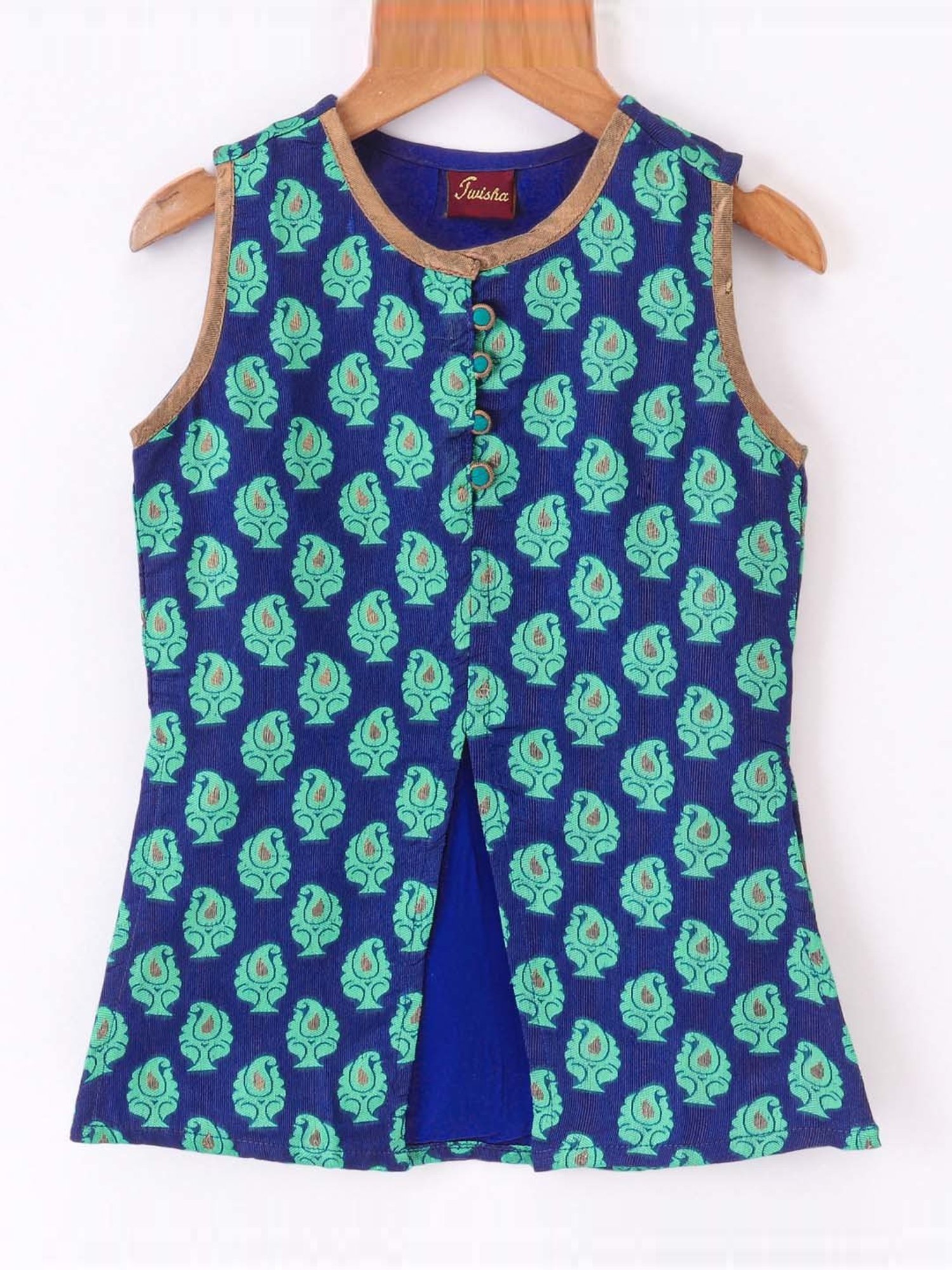 TWISHA Kids Blue Printed Top Set