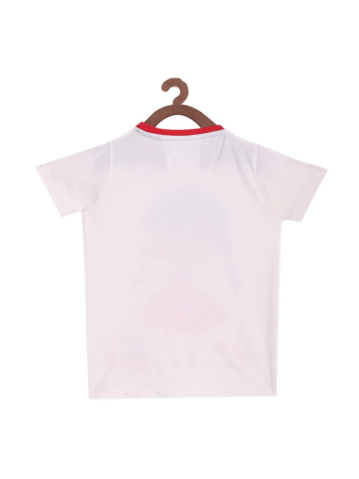 Lazy Shark Kids White & Pink Printed  Top with  Shorts