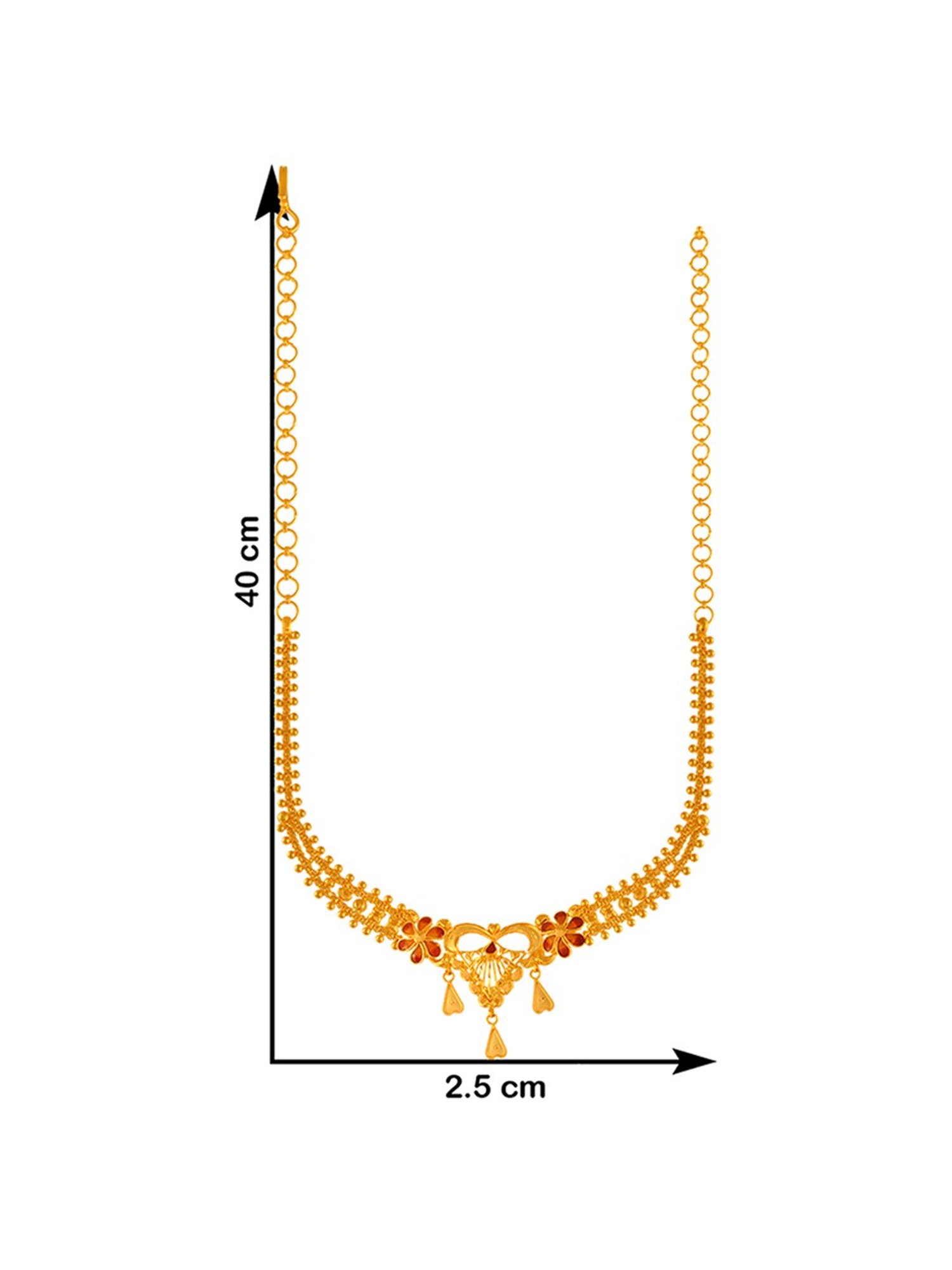 P.C. Chandra Jewellers 22 kt Gold Necklace