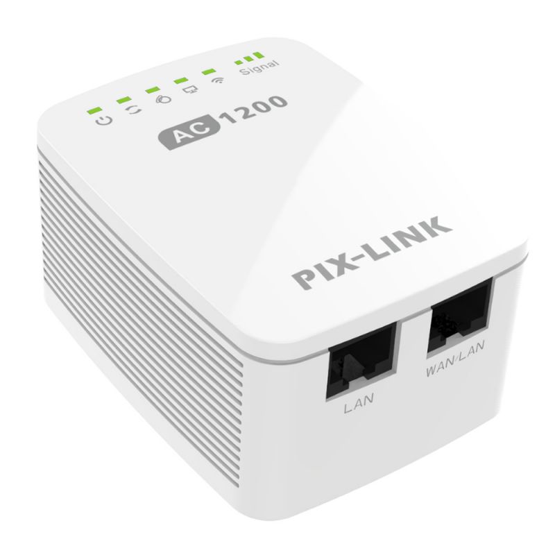 PIXLINK LV-AC11 1200M WiFi Repeater WiFi Range Extender Dual Band 5GHz Routers Booster Wireless AP-US Plug