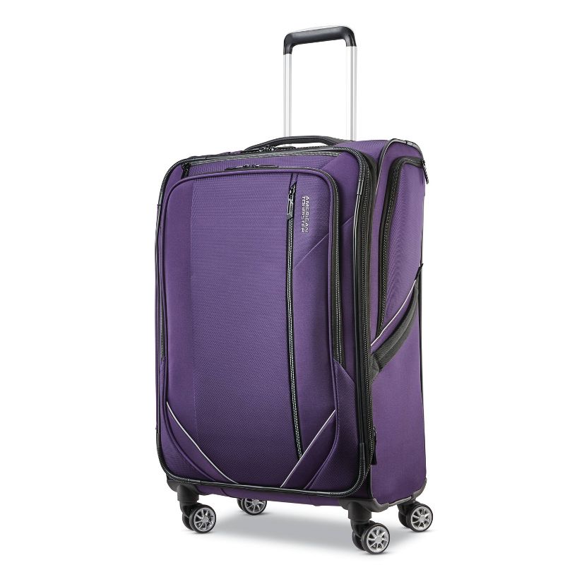American Tourister 24'' Zoom Turbo Softside Spinner Suitcase - Purple