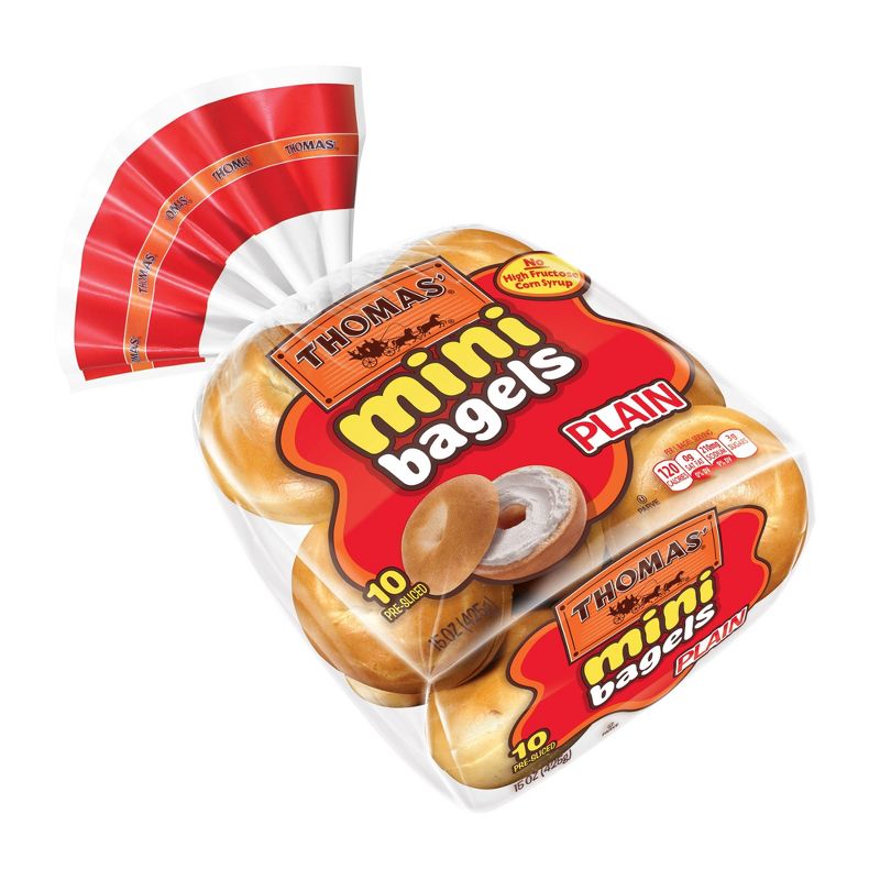 Thomas' Plain Mini Bagels - 15oz/10ct