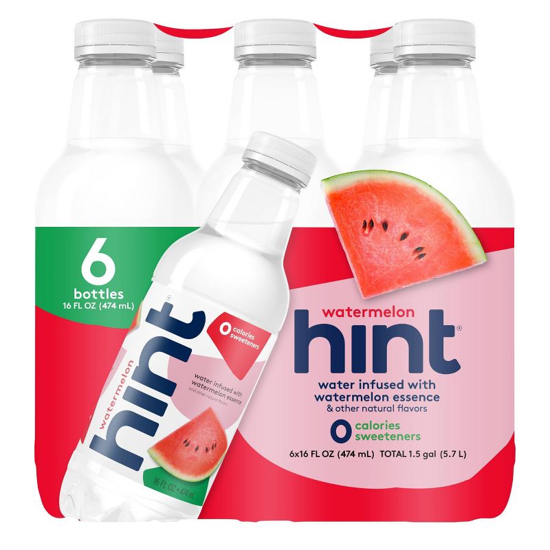 hint Watermelon Flavored Water - 6pk/16 fl oz Bottles
