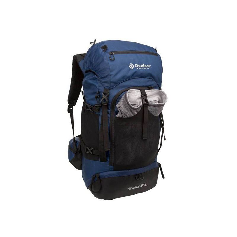 Outdoor Products Shasta 55L Technical Frame Backpack - Navy Blue