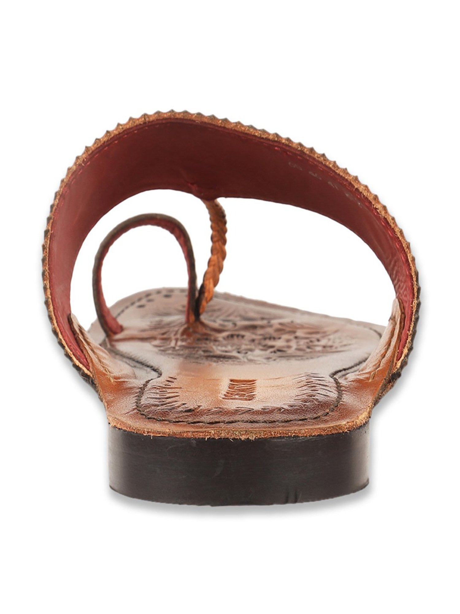 J. Fontini by Mochi Men's Tan Toe Ring Sandals