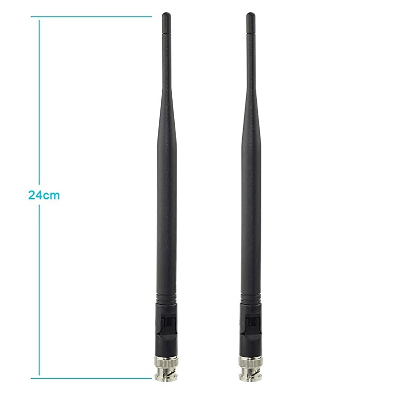 Wireless Microphone Receiver Antenna UHF 400MHz-960MHz BNC Male Antenna (2-Pack) for Wireless Microphone System Receiver Remote Digital Audio Mic Receiver Tuner UHF Ham Radio