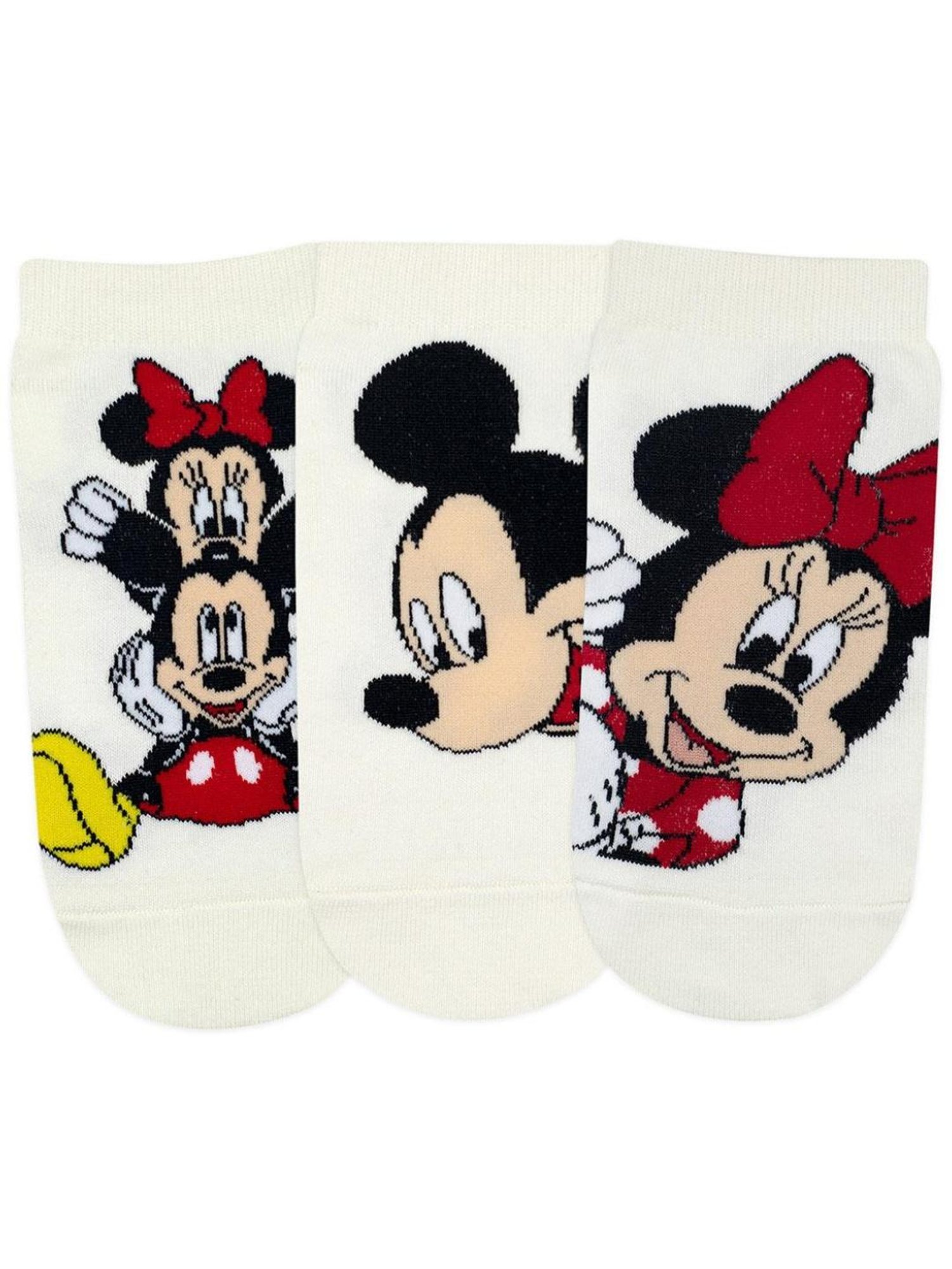 BALENZIA Cream Cartoon Socks (Pack of 3)