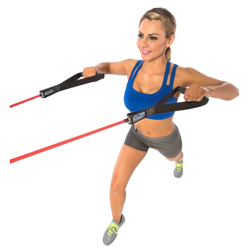 GoFit Power Tube with Handle Medium - Red
