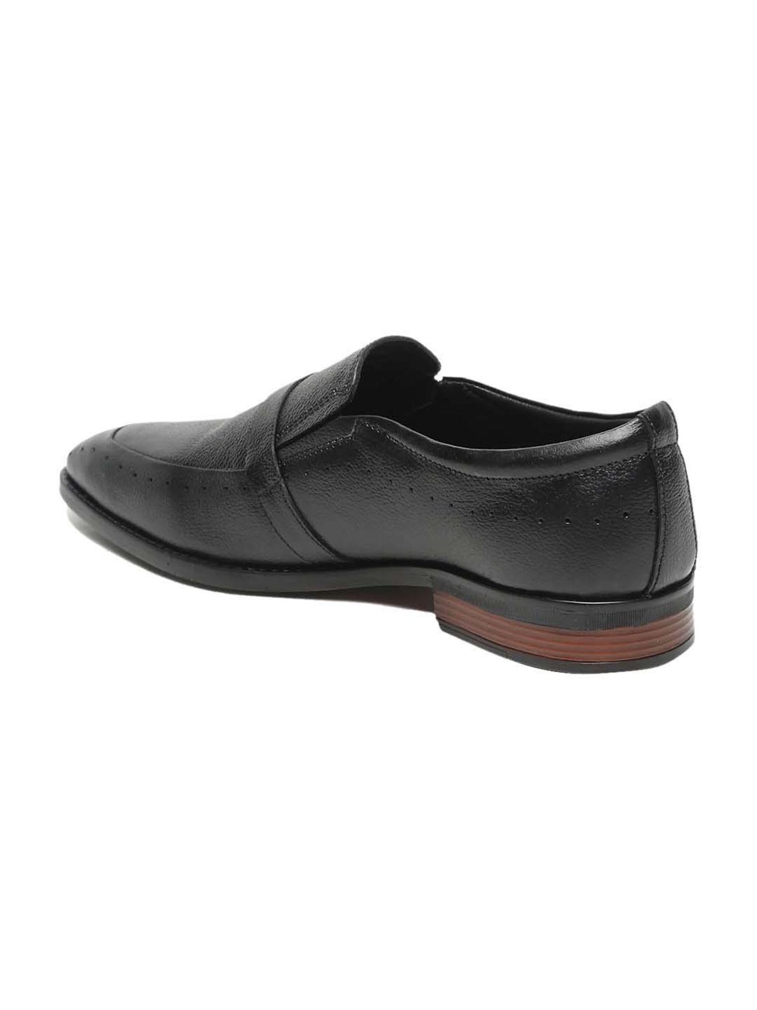Teakwood Leathers Men's Black Formal Loafers