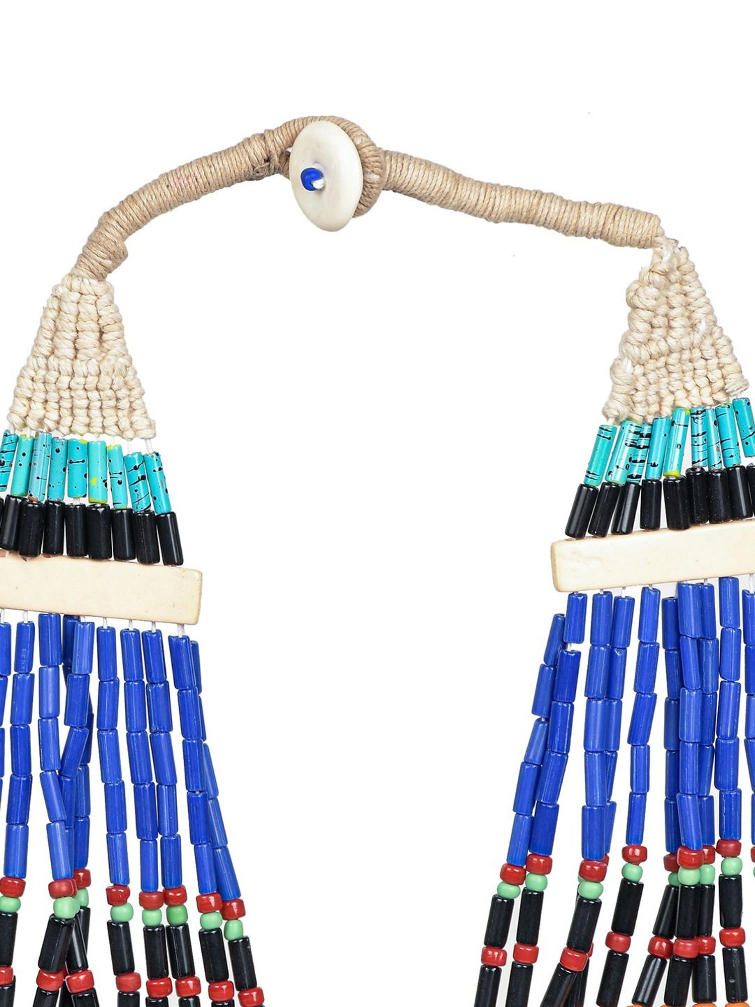 Imli Street Multicolor Vintage Naga Beaded Tribal Necklace