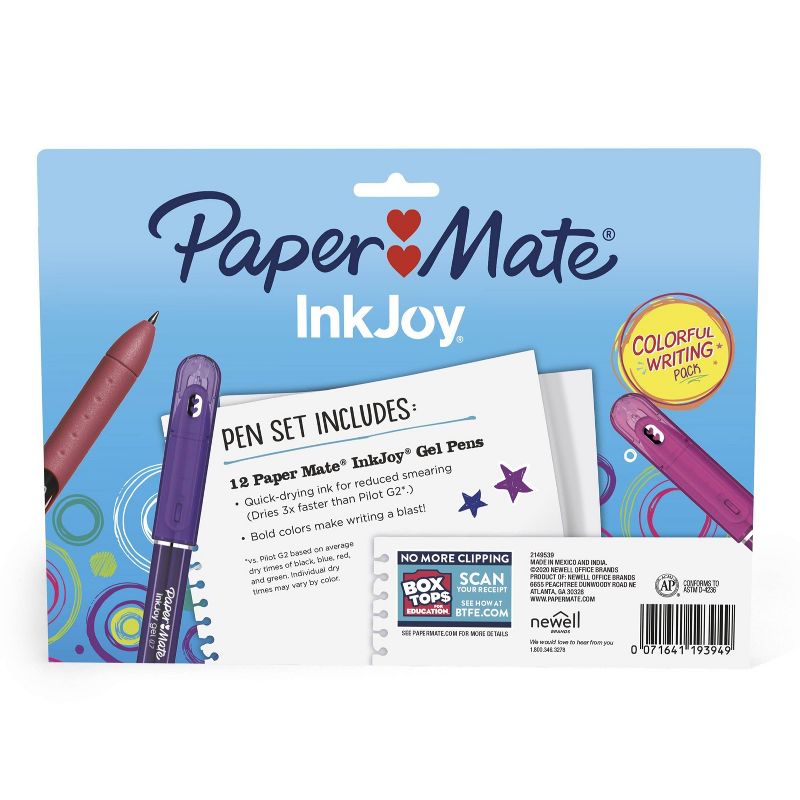 12pk Gel Pens IJG Promo Pack - PaperMate