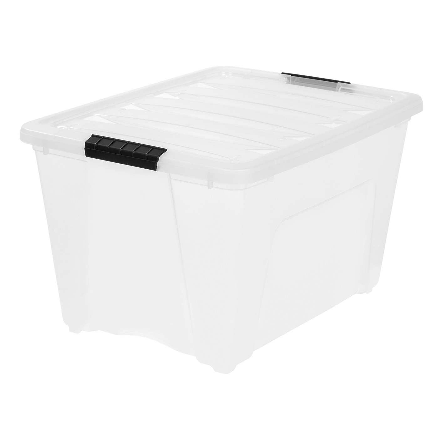 IRIS USA, Inc. TB-56D 53 Quart Stack & Pull Box, Multi-Purpose Storage Bin, 6 Pack, Pearl