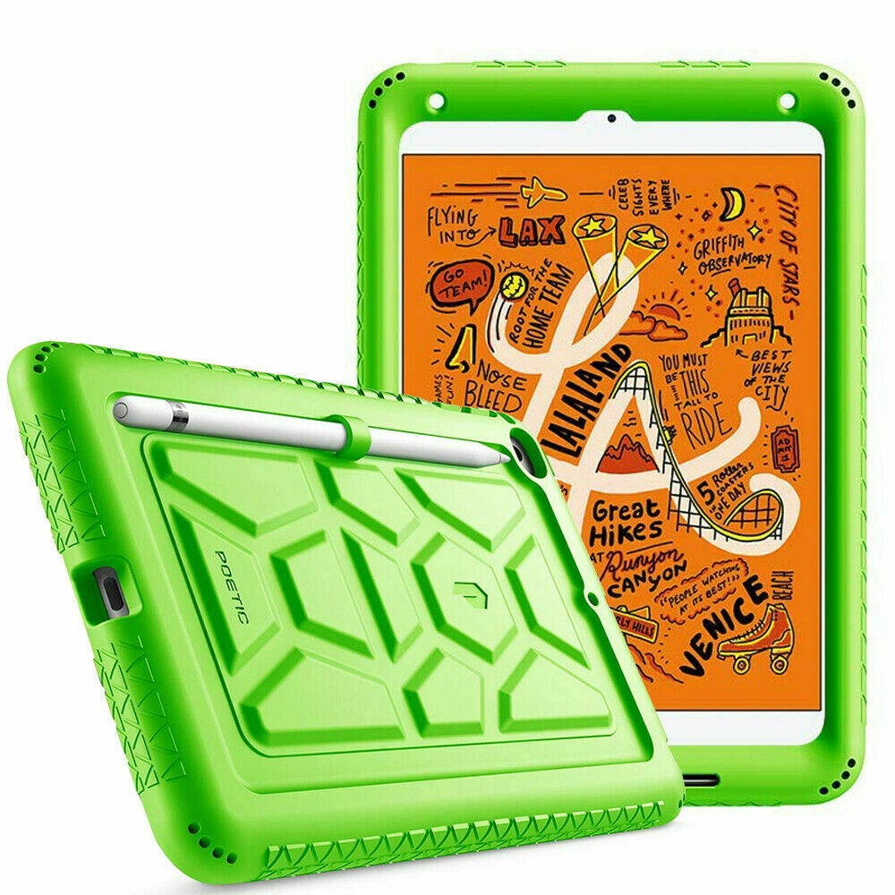 [20 Pieces] iPad Mini 5 Tablet Case [Grip&Drop Protective] Silicone Cover Green