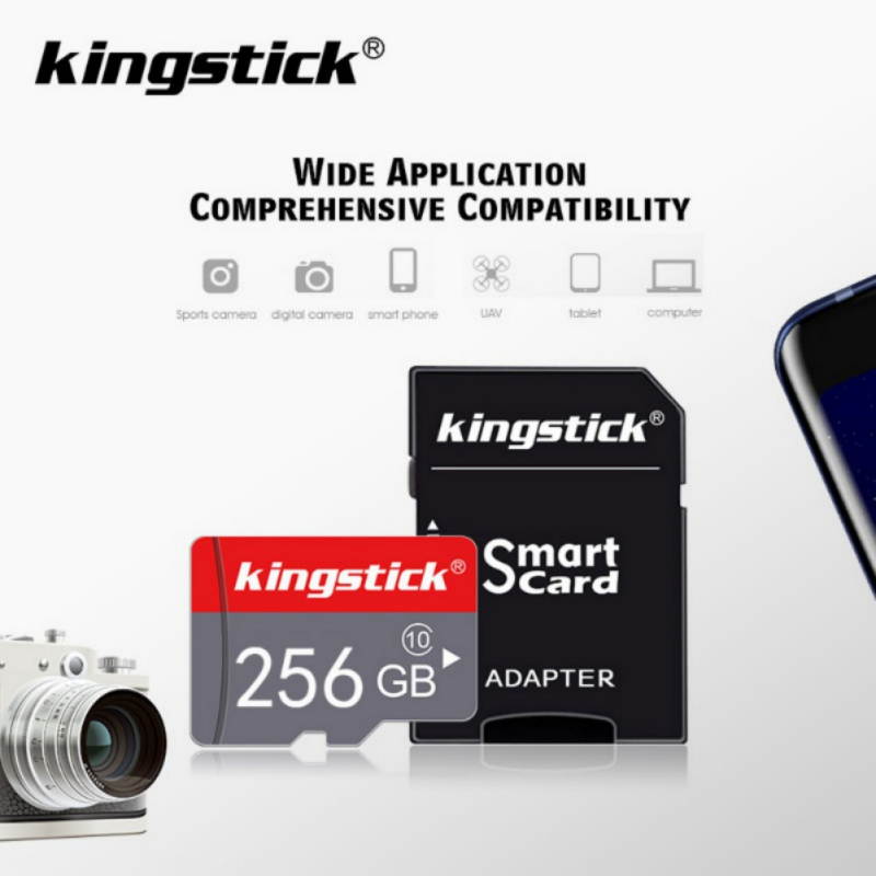 256GB Micro SD Card High Speed TF Card Class 10 Flash Memory Card with SD Adapter (256GB)
