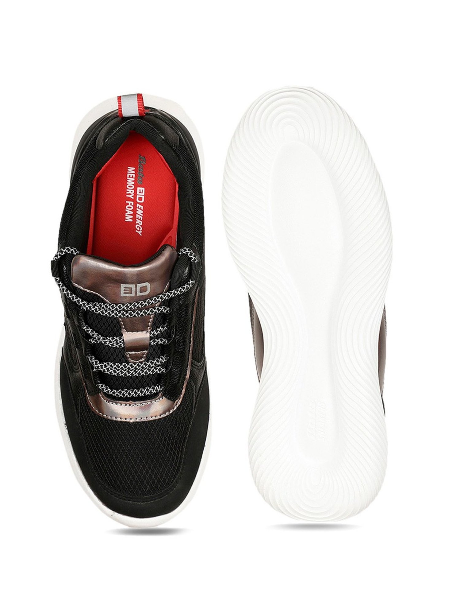 Bata Women's Black Running Shoes