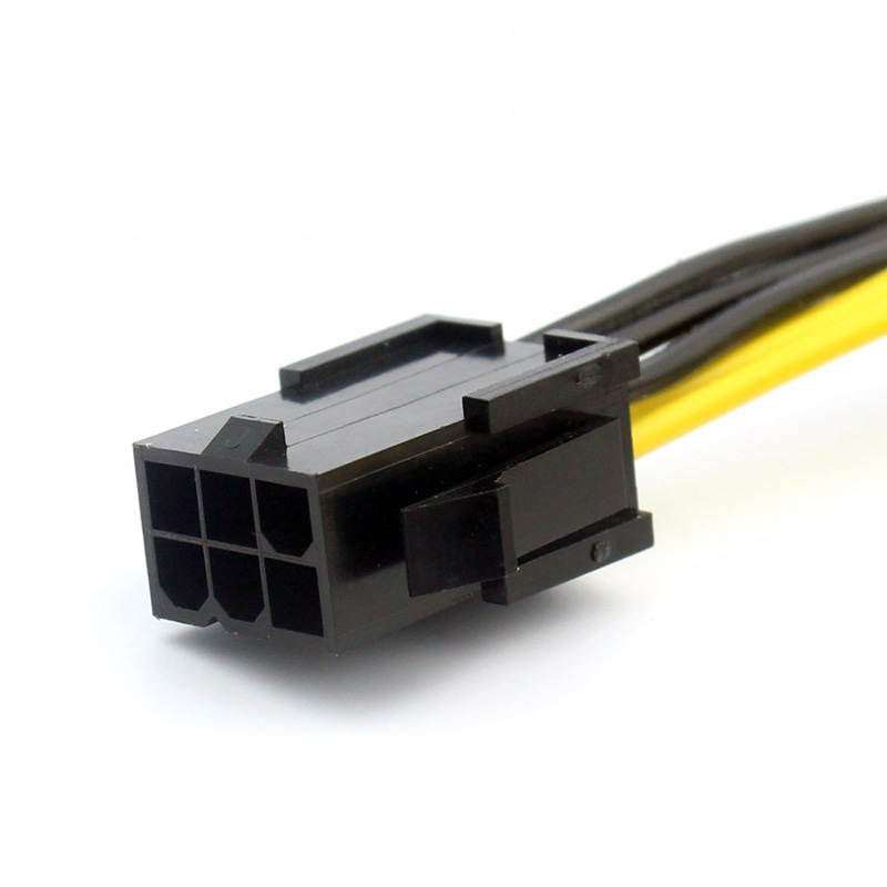 EnLabs PCIE6PEX30CM 12 inch PCIe 6pin Male to Female Extension Power Cable,18AWG UL LIsted PCI-E 6-pin Power Extension for GPU Video Card