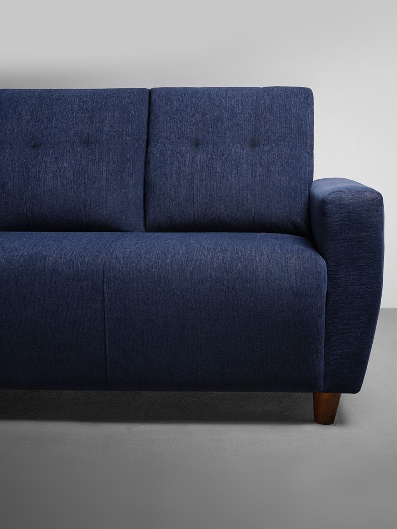 Sleepyhead Yolo Berry Blue Fabric 3 Seater LHS L Shape Sofa Set