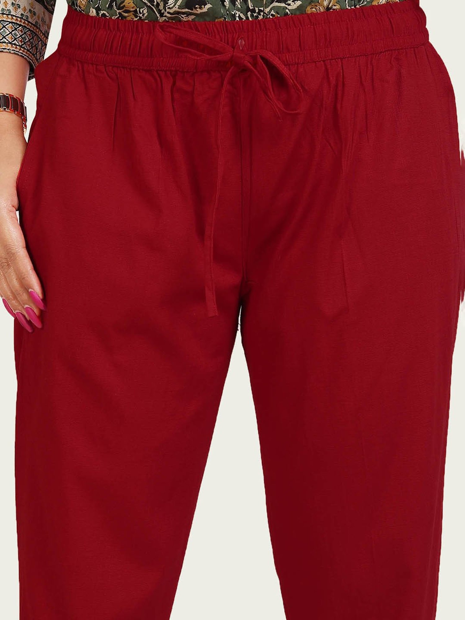 Cotton Culture Maroon Pants