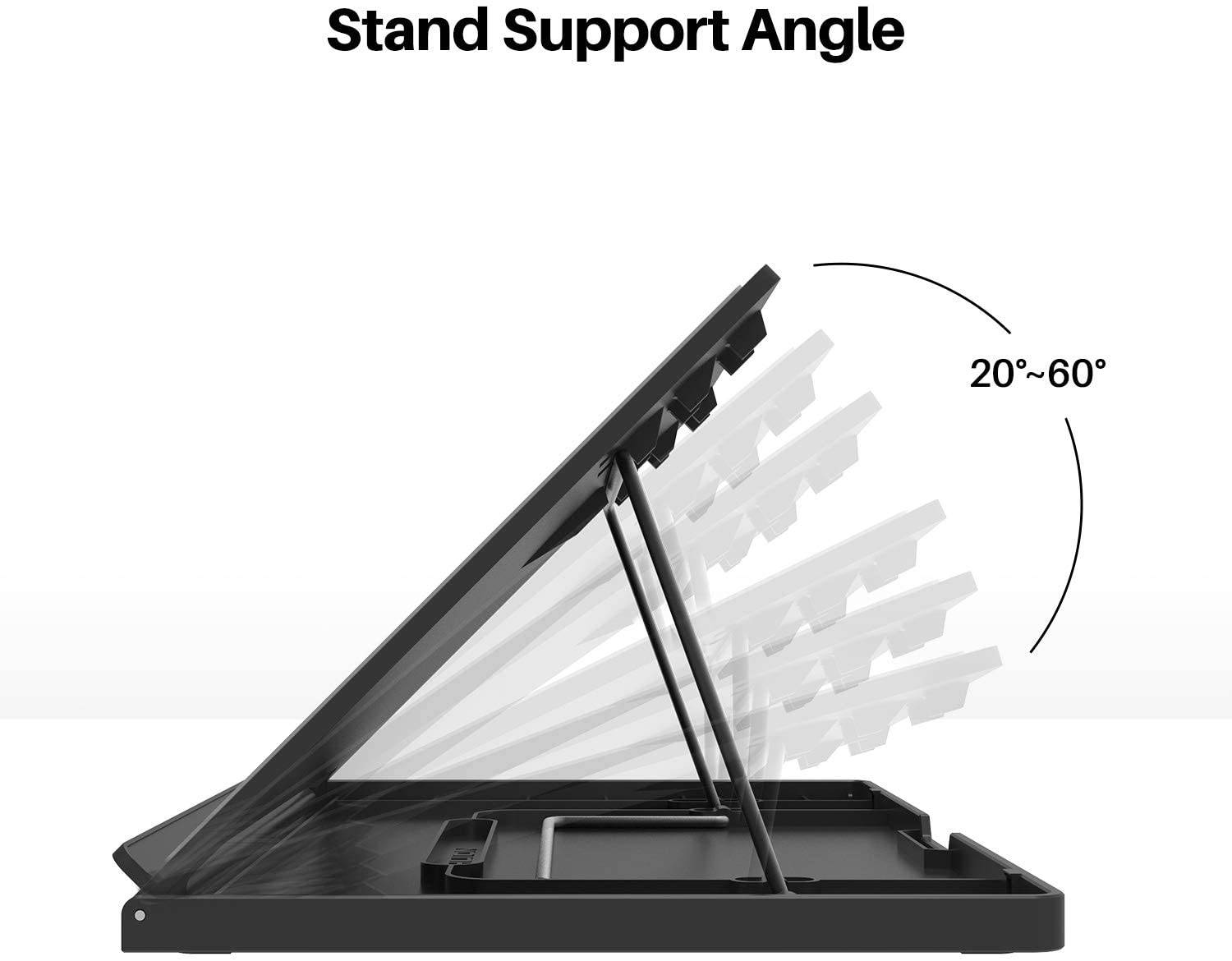 2021 HUION KAMVAS 16 Graphics Drawing Tablet with Full-Laminated Screen Anti-Glare 10 Express Keys Android Support Battery-Free Stylus 8192 Pen Pressure Tilt Adjustable Stand - 15.6 Inch Pen Display