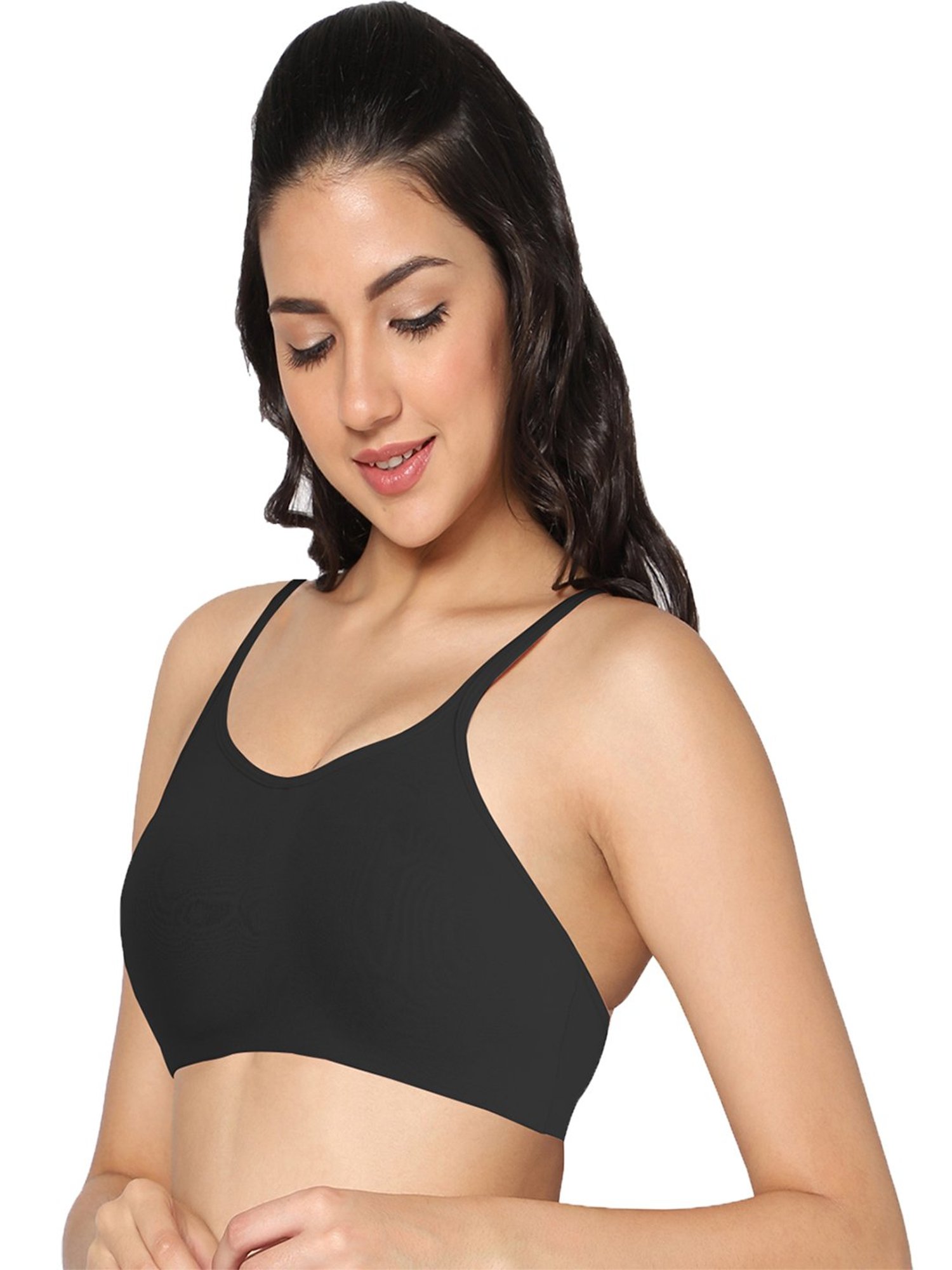 IN CARE Black & Beige Sports Bra- Pack of 2