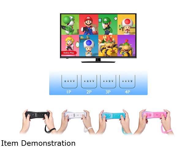 FirstPower Wiimote Remote Controller For Nintendo Wii U Game Pink for Wii Game Accessories