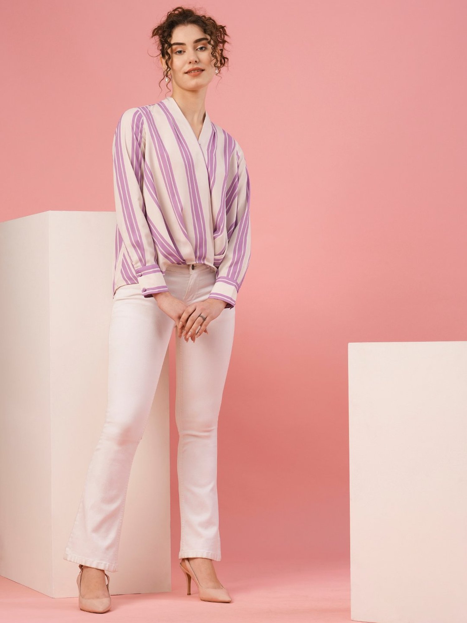 Globus Lavender Striped Top