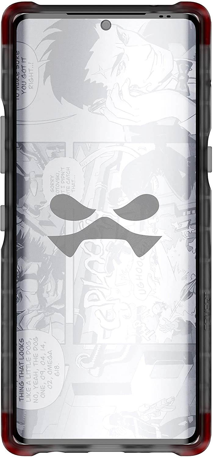 Ghostek Covert LG Velvet Case Clear with Kickstand and Grip Bumper Slim Phone Cover Ultra Thin Shockproof Design Heavy Duty Protection Wireless Charging for 2020 LG Velvet 5G (6.8 Inch) - (Smoke)