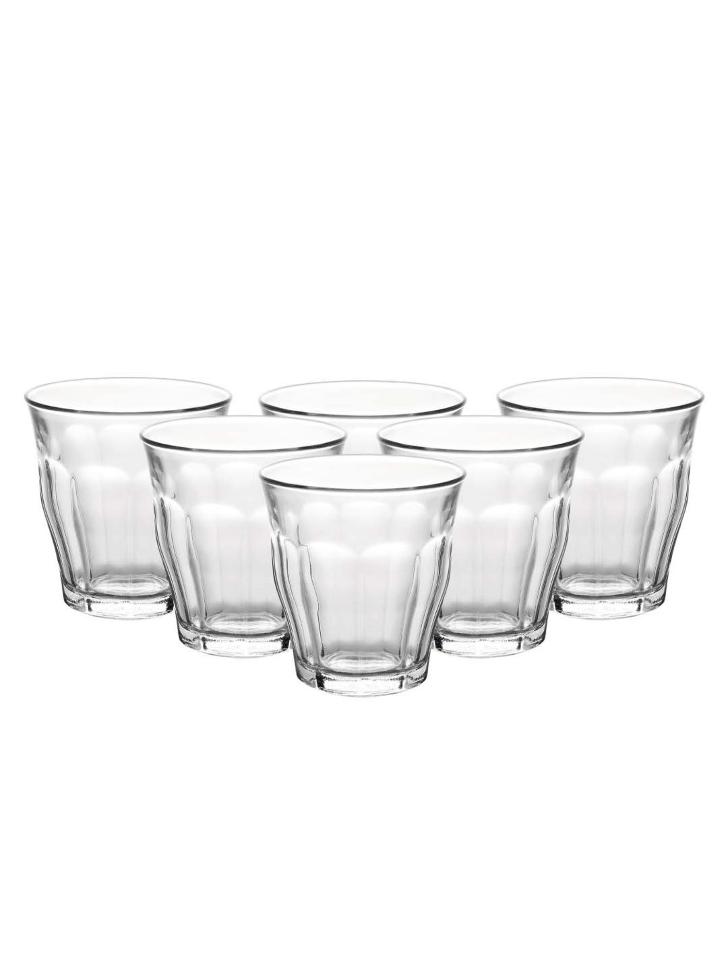 Duralex 'Picardie' Transparent Glass 19 cm Tumbler (0.13 L) - Set of 6