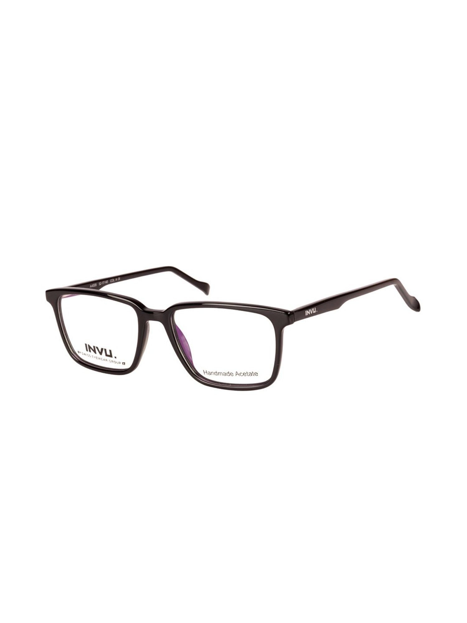 INVU A4008A Black Full Rim Square Frame