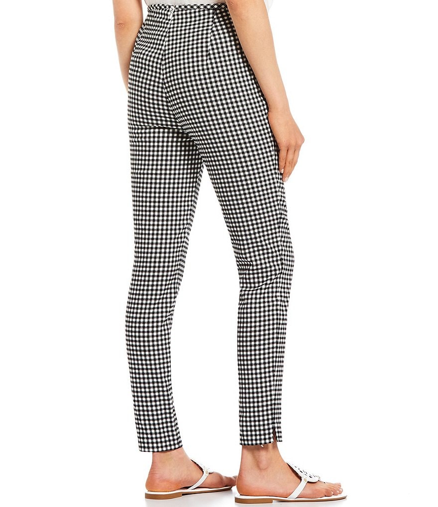 Tommy Hilfiger Checkered Skinny Leg Print Pants