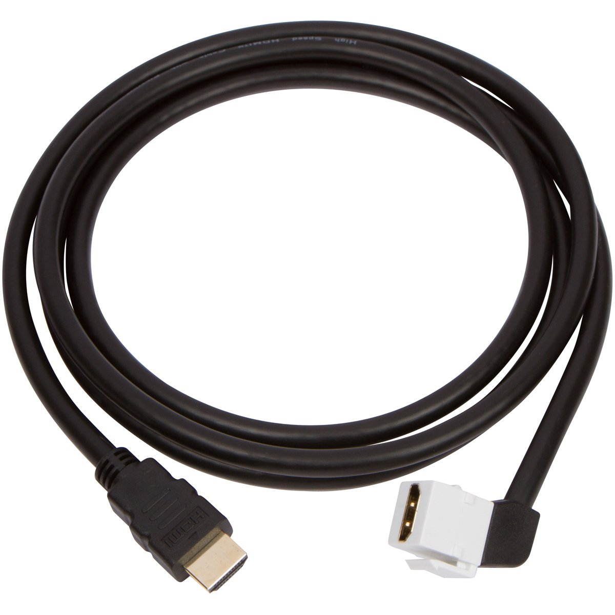 Buyer's Point HDMI Keystone Cable, 6ft (1.8m) 28 AWG, Ethernet Female-Male Pack of 10 with 90 Degree