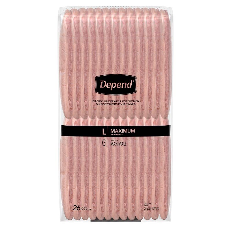 Depend Women's Underwear Max Absorbency - Large - 78ct