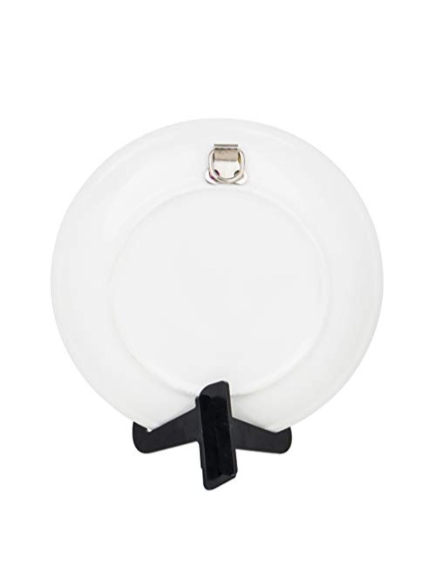 Chumbak Garden Owl Blue Bone China Decorative Wall Plate - Set of 1