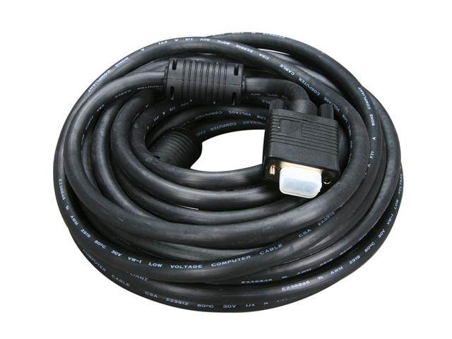 Kaybles SVGA-MF-25FT 25 ft. SVGA Cable Super Shield with Dual Ferrite Male to Female