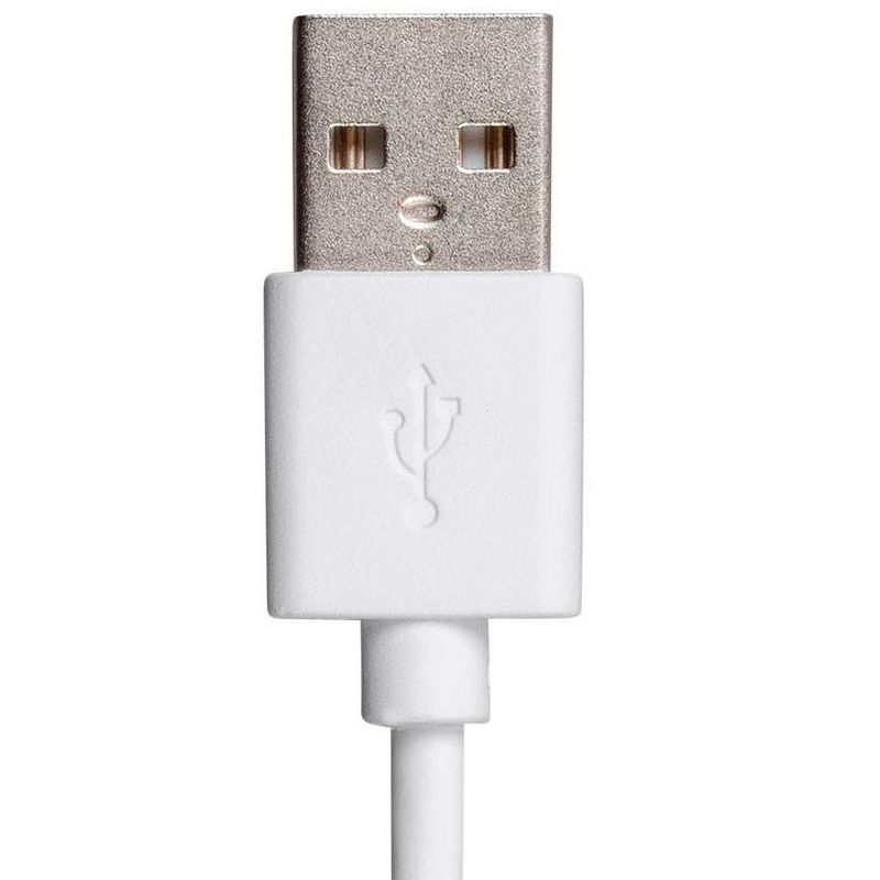 Monoprice MFi Certified USB to Micro USB + USB Type-C + Lightning 3 in 1 Charge & Sync Cable, 3ft White