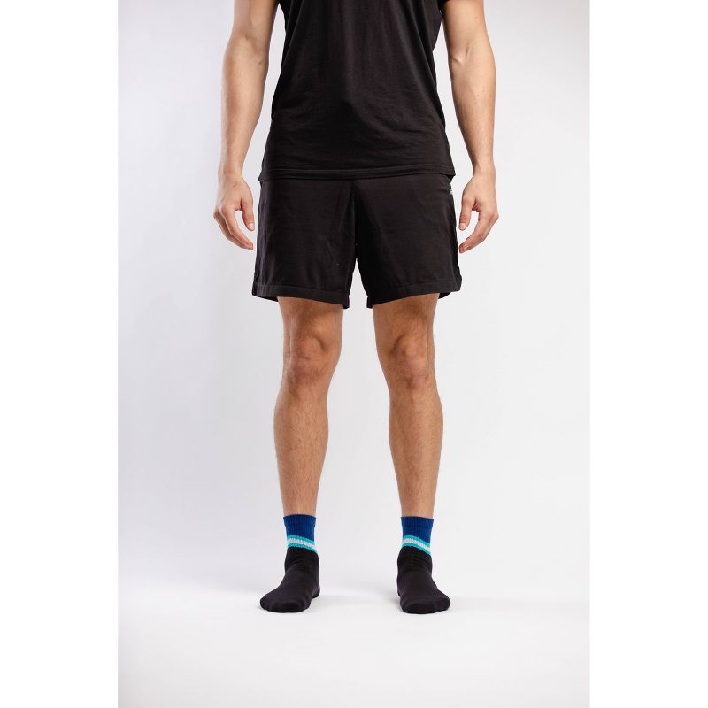 Pair of Thieves Men's 3pk Cushion Ankle Socks - Blue/Gray/White Wave 8-12