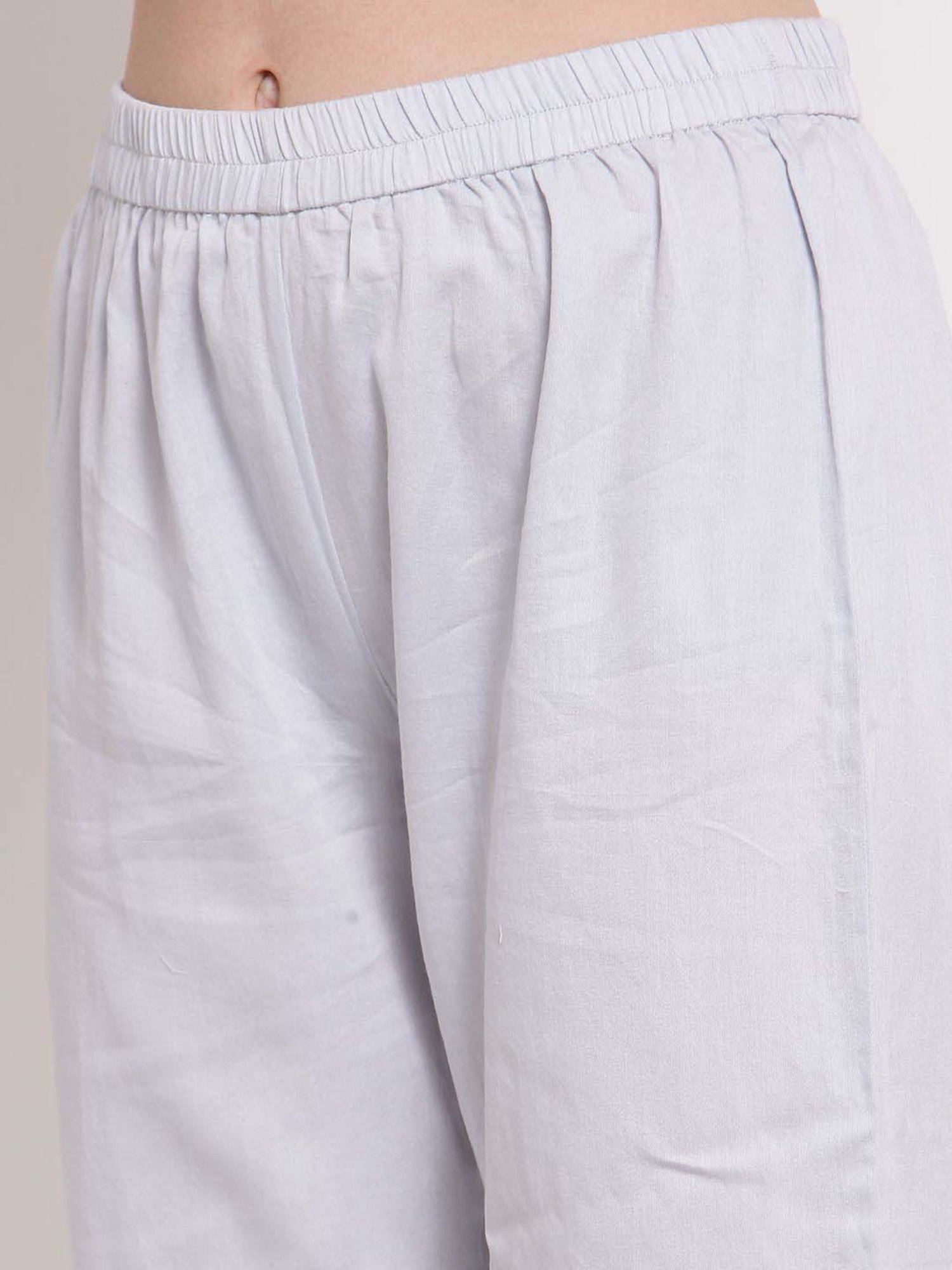 DART STUDIO Blue Cotton Striped Kurta Pant Set