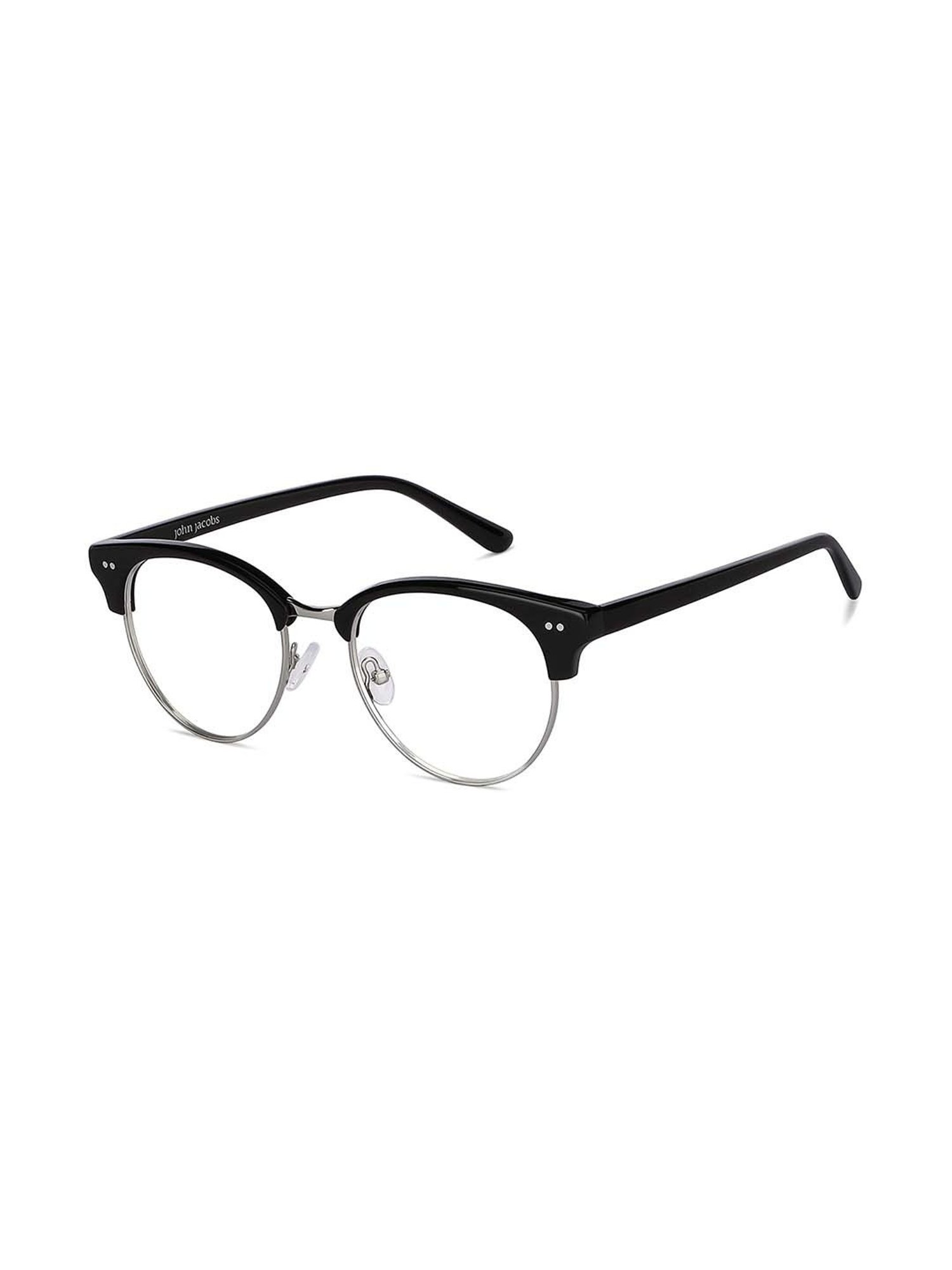 John Jacobs JJ E13771 Black Full Rim Clubmaster Frame