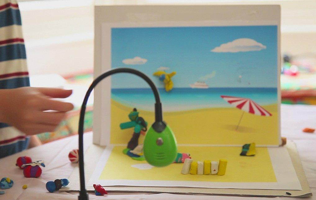 hue animation studio (blue) for windows pcs and apple mac os x: complete stop motion animation kit with camera, software and bo