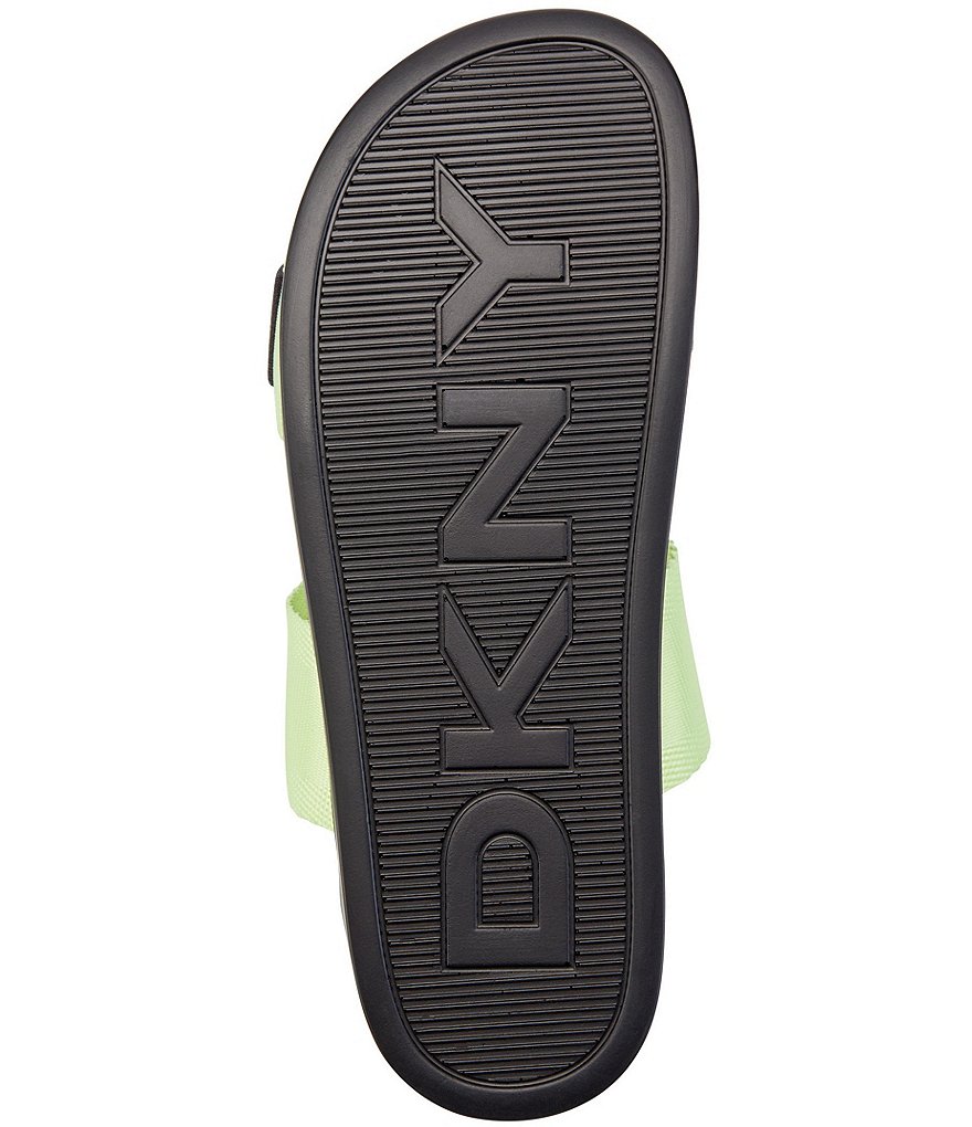 DKNY Tee 2 Band Logo Platform Slides