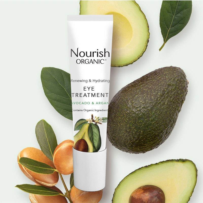 Nourish Organic Renewing & Hydrating Eye Cream - Avocado & Argan - 0.5 fl oz