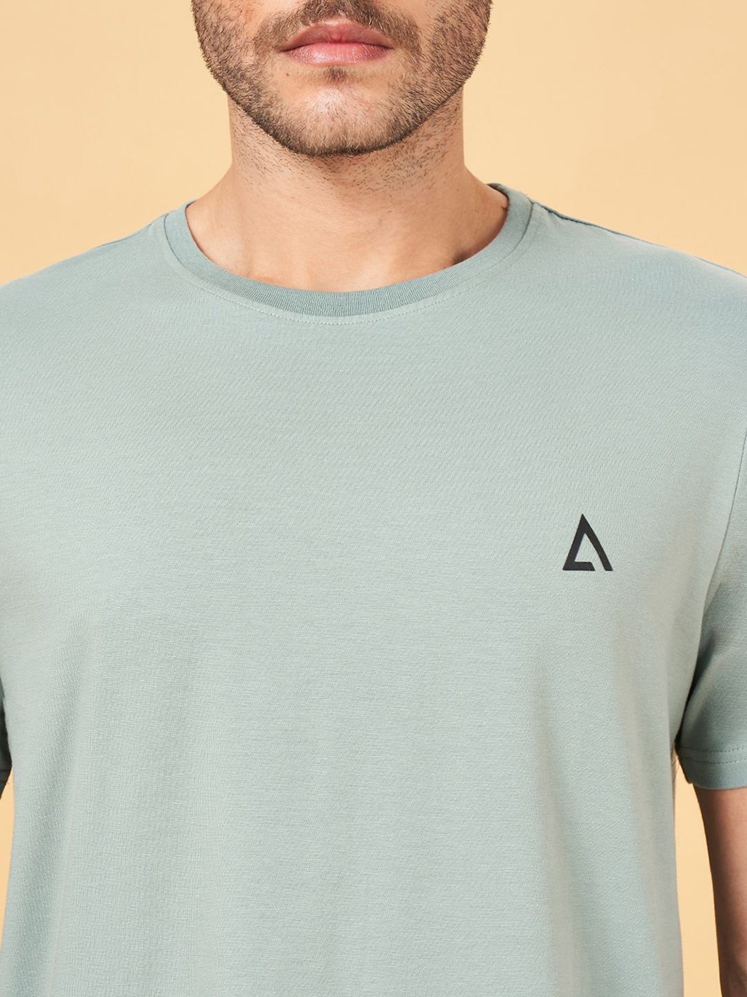 Street 808 by Pantaloons Green Regular Fit T-Shirt