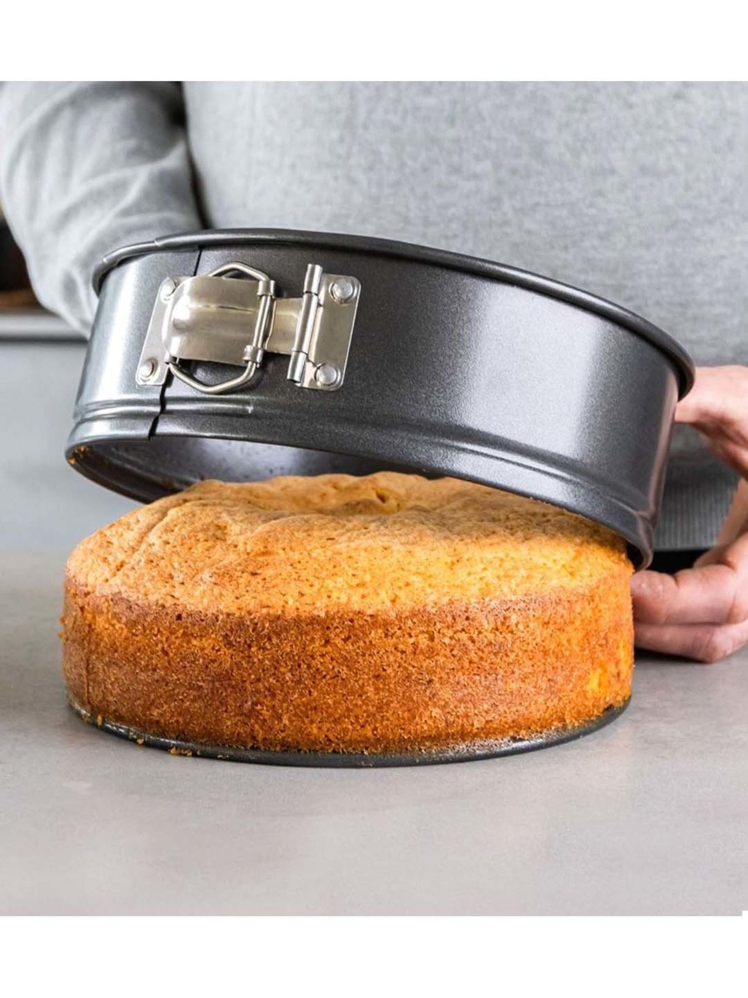 MasterClass Grey Carbon Steel Non-Stick Spring Form Pans