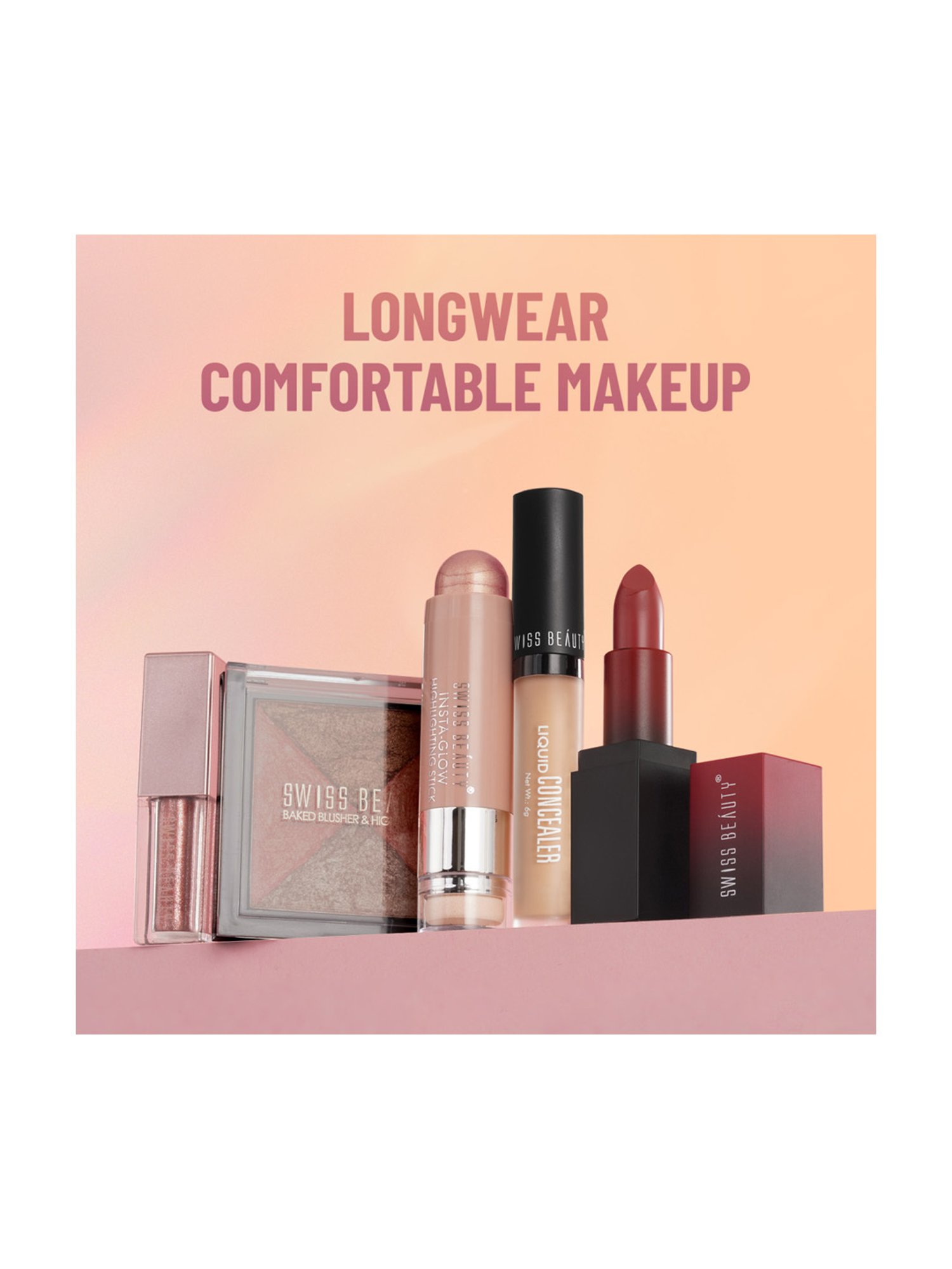 SWISS BEAUTY Baked Blusher & Highlighter 1 - 7 gm