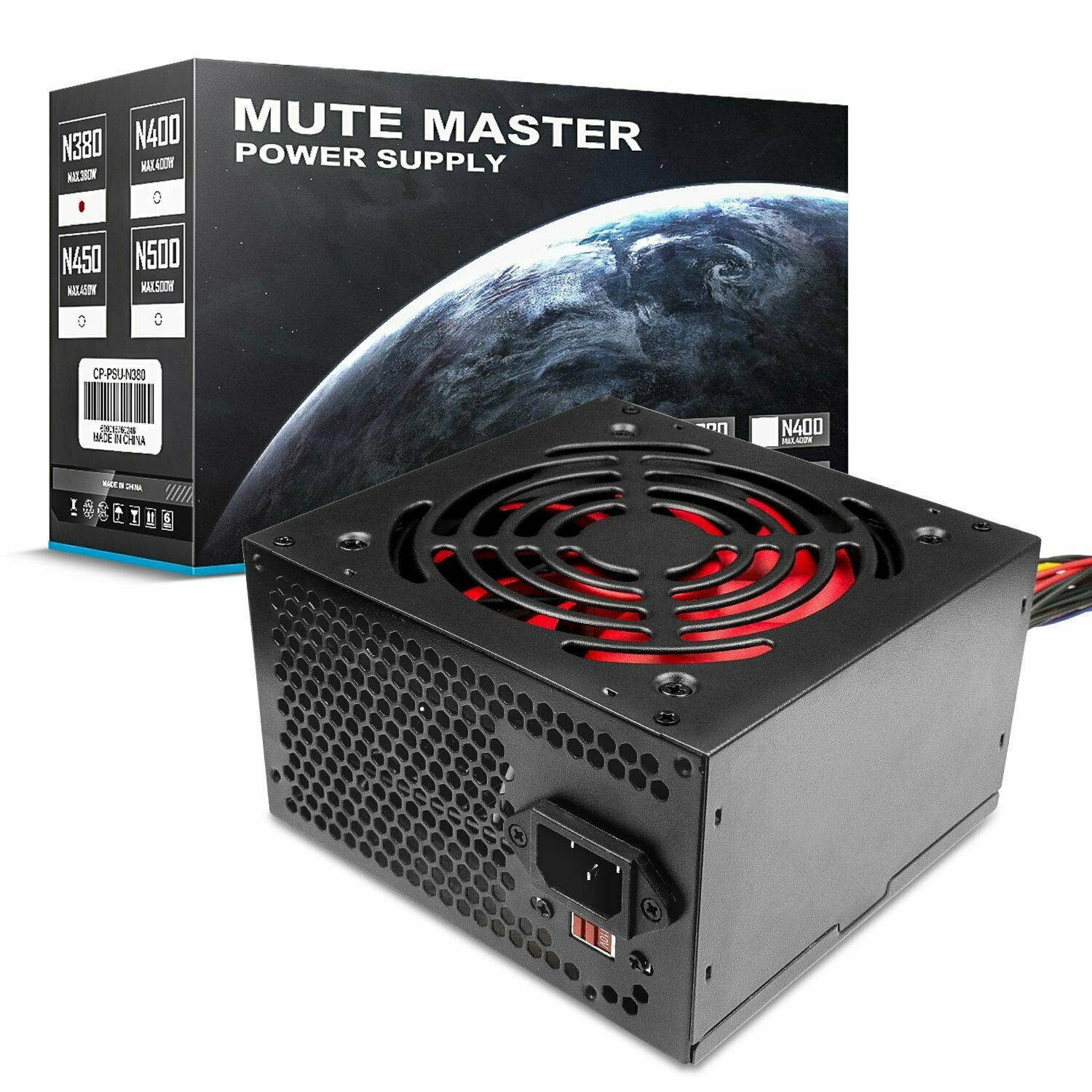 400W ATX PC Computer Desktop Power Supply SATA 20/24pin 300/350W 50Hz
