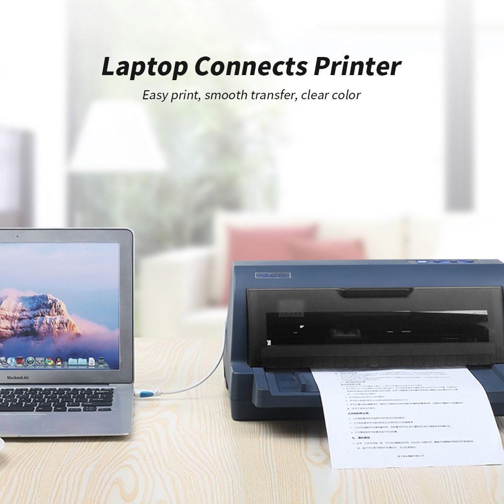 VENTION USB2.0 Printer Cable Male to Male 3m/9.84ft Printer Scanner Cable Replacement for HP/Canon/Epson (Black)